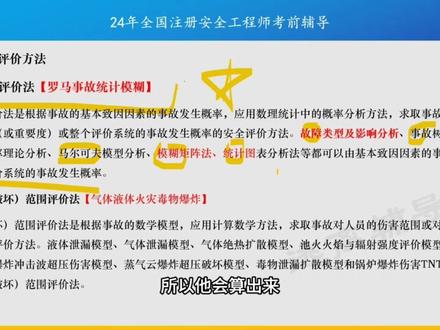 #创作灵感 #注册安全工程师备考资料 安全评价的分类