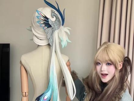 做这么像?真把你爻老板逗笑了! #崩坏星穹铁道 #满月是神不在的时间 #爻光#cos假发造型 #青年创作者成长计划