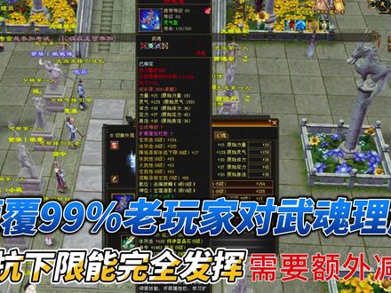 颠覆99%老玩家对武魂理解:减抗下限完全发挥伤害需要额外减抗 #天龙八部怀旧服 #新天龙八部 #新天龙八部端游