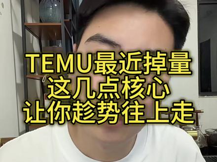 temu最近严重销量,这几个核心让你逆势往上走 #temu #陀螺跨境 #temu半托管 #temu运营 #3D印花