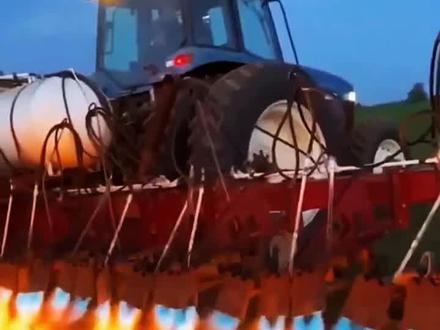 #传递正能量 火焰除草 灭菌高效