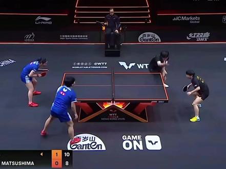 一板不够?那就再来一板!王楚钦孙颖莎连续正手重杀 #王楚钦孙颖莎3比0松岛辉空张本美和 #孙颖莎王楚钦进混双决赛 #王楚钦孙颖莎vs松岛辉空张本美和