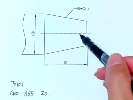 锥面尺寸计算#数控车床 #数控车床操作入门教程 #车工