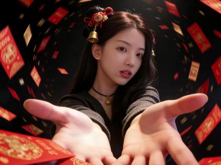 这样的我,你爱吗?#豆包ai#豆包P图已经nextlevel了#豆包爆改真有两下子#马年吉祥 马年红包背景ai指令 2026红包背景ai指令