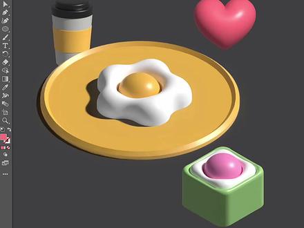 不会C4D也没关系,Ai2022也能做3D效果,很厉害👍🏻#Ai #3D #设计 @抖音小助手