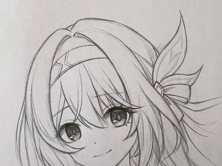 头发画法步骤 #头发画法 #动漫人物绘画 #零基础学画画 #线稿 #流萤