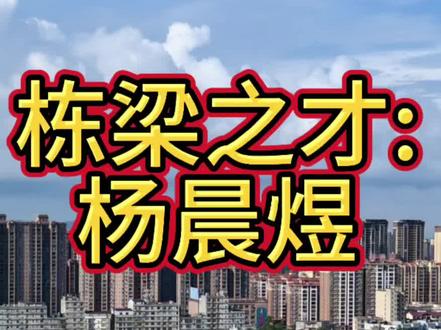 栋梁之才:杨晨煜