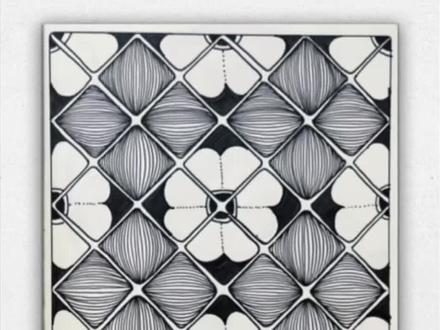 第217幅,今天依旧是好看的“地板砖”#绘画教程 #解压禅绕画