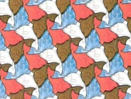 #仙居艺术教育 #宅家艺术 埃舍尔镶嵌画