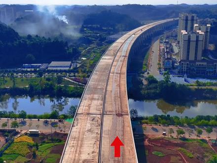 遂宁市大英县,成南高速施工进度实况