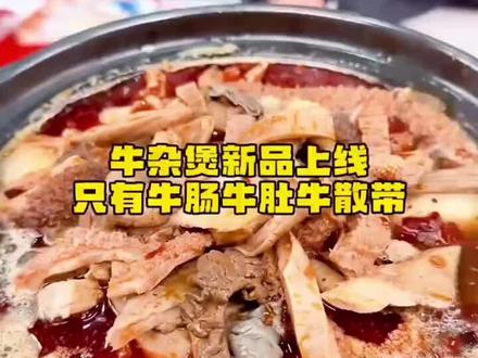 【牛杂煲】淮河牛厂长秘制高汤清汤牛杂牛肚牛散带牛肠加热即食方便#牛杂火锅 #清汤 #牛肠 #美食分享 #上热门🔥