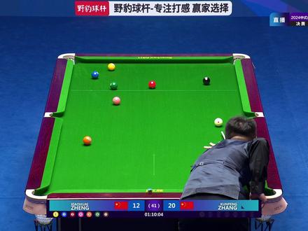 垫片纸最后一冠!张堃鹏简直无可挑剔,10炸6接五连鞭 #张堃鹏 #郑肖淮 #中式台球 #中式八球