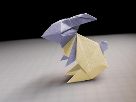 先收藏起来!超可爱超详细教程,手把手教你做立体折纸兔子