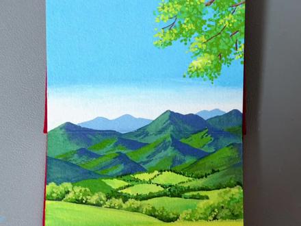 晴日望青山|丙烯马克笔教程
#春天的色彩 #小清新治愈系画作分享 #画画 #丙烯马克笔 #艺术种草指南