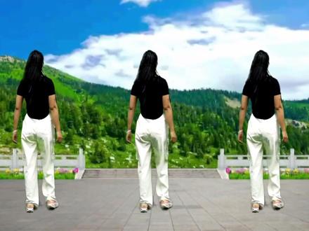 安化艾艾广场舞《心上人》背面完整版加分解' #曳步舞