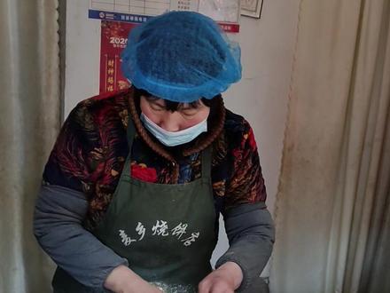 周村烧饼制作过程#民间传统美食 #纯手工制作美食 #烧饼