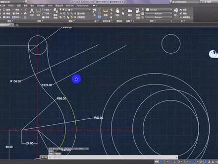 第一章第19节圆命令练习from基点绘制方式@X.Y#cad画图 #cad #cad教程 #cad讲堂 #创作灵感 #机械设计 @DOU+小助手