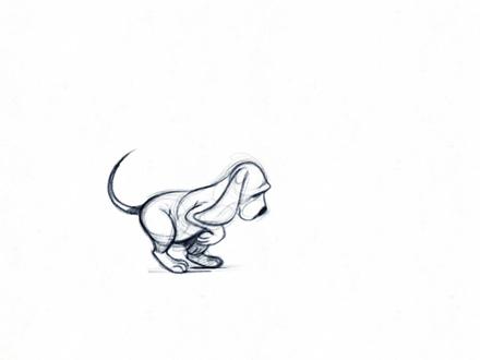 犬科(小狗狗)轻快跑的动作循环~~#画画使我快乐 #动画 #动画技法 #手绘 #想画就画 #动漫手绘 #动画制作 #艺术