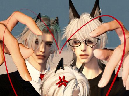 三人爱心拍照教程来咯 #逆水寒手游#逆水寒关山飞鸿#逆水寒同人计划#我在抖音聊逆水寒#我在抖音聊游戏