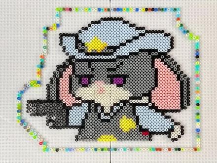 猛男拼豆 | 朱迪#拼豆 #拼豆教程 #拼豆图纸 #拼豆日常#朱迪