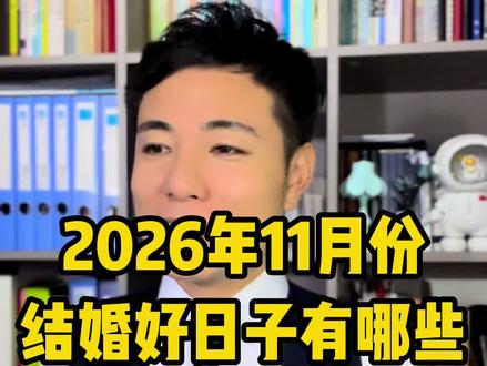 2026年11月结婚吉日有哪些?