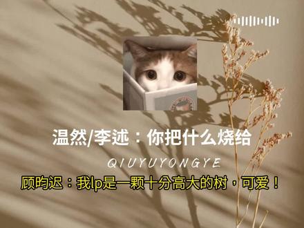 小树:妈妈,和顾昀迟呆在一起,就算是哭我也会很安心 #囚于永夜 #顾昀迟 #温然 #顾昀迟温然 #迟述 @DOU+小助手