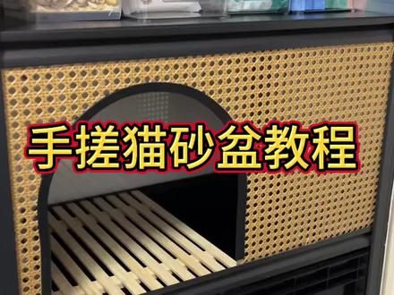 手搓猫砂盆教程来了~材料清单在最后#养宠必备 #收纳 #豪华猫砂盆 #养宠必备 #家居好物