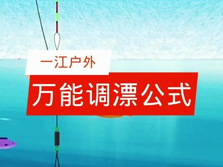 万能的调漂公式#钓鱼人 #钓鱼 #钓鱼技巧 #钓鱼知识 #调漂