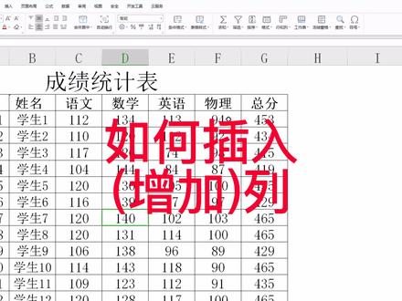 #办公软件技巧 #wps表格 如何插入列(增加列)?