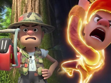 熊出没,神奇宝物中最有争议的一集,这个复制的强哥才是本尊啊! #熊出没 #光头强 #童年动画 #青年创作者成长计划 #我在抖音看动漫