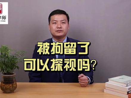 被拘留了可以探视吗?#法律 #法律科普 #拘留