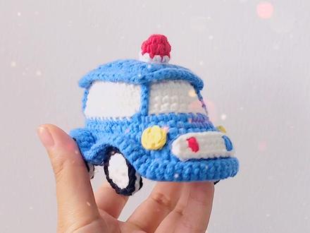 嘟嘟嘟,小汽车来啦! #钩针 #玩具 #小汽车