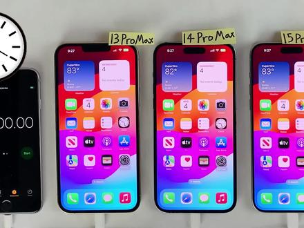 三代iPhone旗舰续航对比,iPhone 15Pro Max能坚持15个小时?