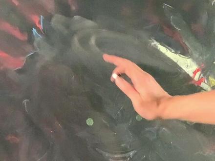 画一只温柔的蝴蝶 一切从零开始#粉笔画 #绘画过程 #蝴蝶忍 #鬼灭之刃 #黑板报