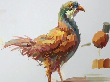 作为美术生你有画过小野鸡?#美术生 #色彩静物