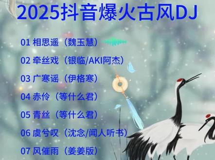 2025抖音爆火古风DJ #音乐分享 #抖音热歌推荐🔥 #古风歌曲