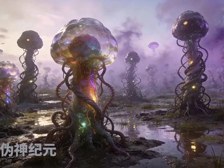 伪神纪元预告片段 最近沉迷ai短剧制作。#ai短剧#sseedanc#人类大战外星人