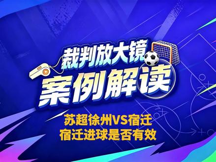 苏超,宿迁队的进球判罚有效是否正确?