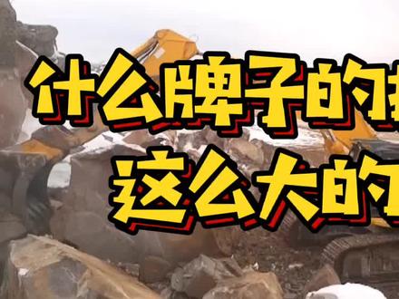 #挖掘机 这挖机好大的力气!