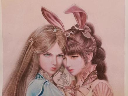 #斗罗大陆 #小舞#宁荣荣#画画#手绘#水彩#彩铅,四天时间,我自己觉得还不算太慢啊,哈哈哈
