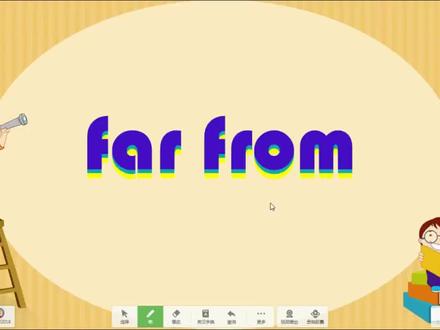 far from离...远,还有例外一种含义同学们也应掌握,你知道吗 #学英语 #每天学习一点点