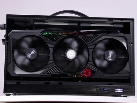 ITX主机 闪鳞S400 黑色风冷方案#diy电脑 #4090 #主机