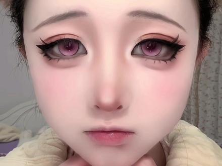 萌萌的祢豆子妆教来啦~宝宝们都来学呀!##化妆开智到底啥感觉 #祢豆子cos妆教#祢豆子#cos#鬼灭之刃