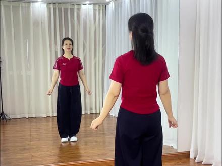 目瑙纵歌,原版音乐舞蹈0.8倍速口令版,#背面教学 #适合零基础的舞蹈 #目瑙纵歌#抖音合伙人计划