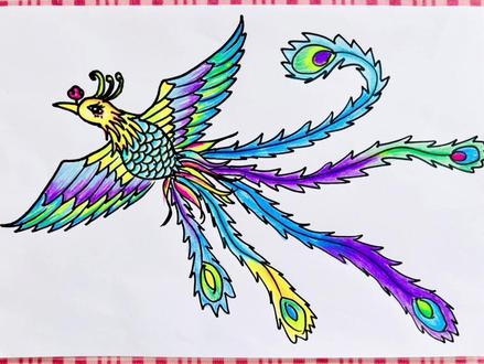 “凤凰有梦,未来可期”一起来画凤凰吧~#简笔画 #凤凰 #儿童简笔画 #跟着抖音学画画 #卡通简笔画