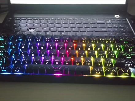 #电竞外设 #游戏键盘 狼蛛win60更换等高线键帽