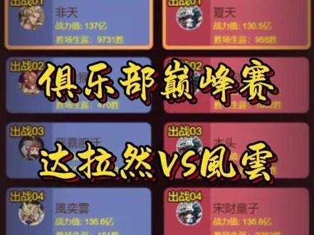 俱乐部巅峰赛:达拉然vs風雲! #咸鱼之王