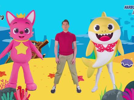 #鲨鱼宝宝 #shark baby 有慢动作的哈,让小孩跟#郭富城 天王一起学跳鲨鱼舞吧