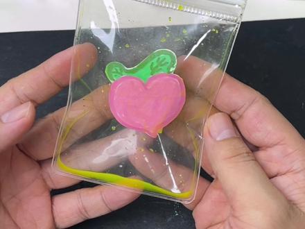 #手工 #一起做手工 跟我做好玩的爆汁海绵捏捏