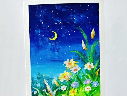 褪去了白日的喧哗,在夜色里慢慢发芽。 你不必做那骄阳,做自己就很美。
油画棒绘画|夜晚繁星|鲜花盛开|治愈系风景画
纸张:10x15cm
画材:高尔乐油画棒
#抖音年味艺术图鉴 #2026绘画开年挑战 #自学画画打卡 #创作者中心 #创作灵感